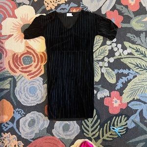 Velvet black dress. New without tags